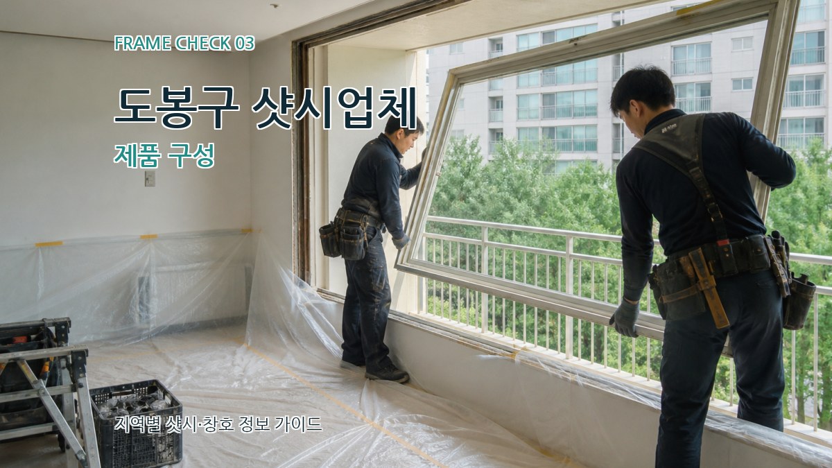 도봉구 샷시업체 제품 구성
