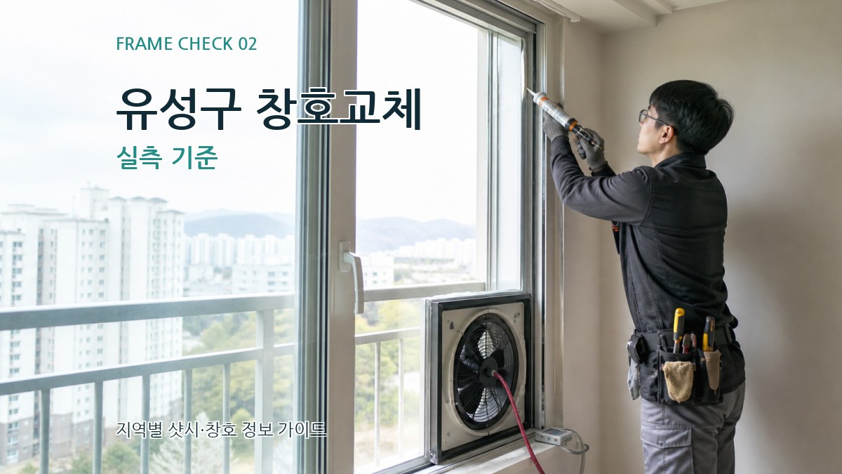 유성구 창호교체 실측 기준