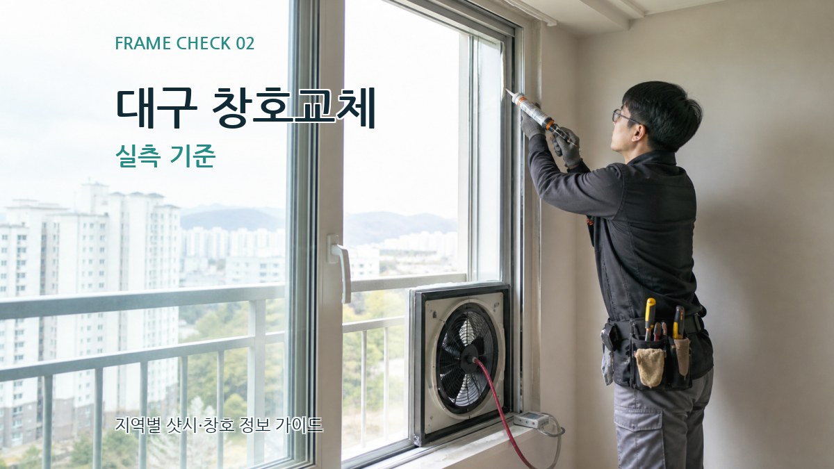 대구 창호교체 실측 기준