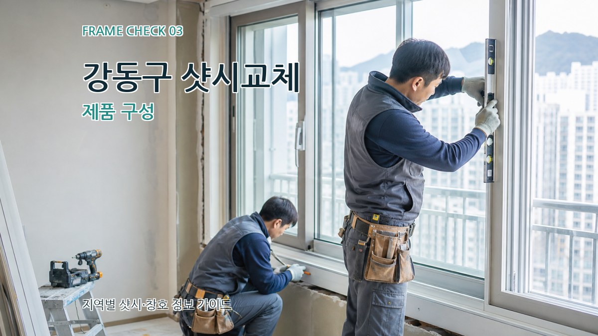강동구 샷시교체 제품 구성