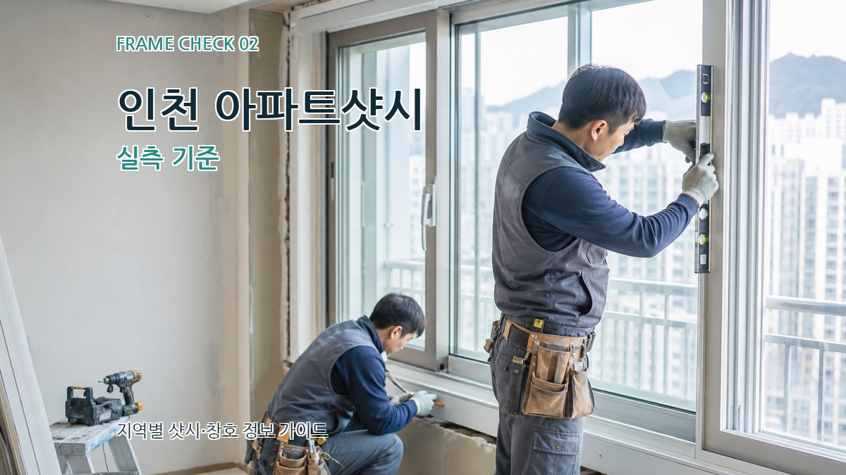 인천 아파트샷시 실측 기준