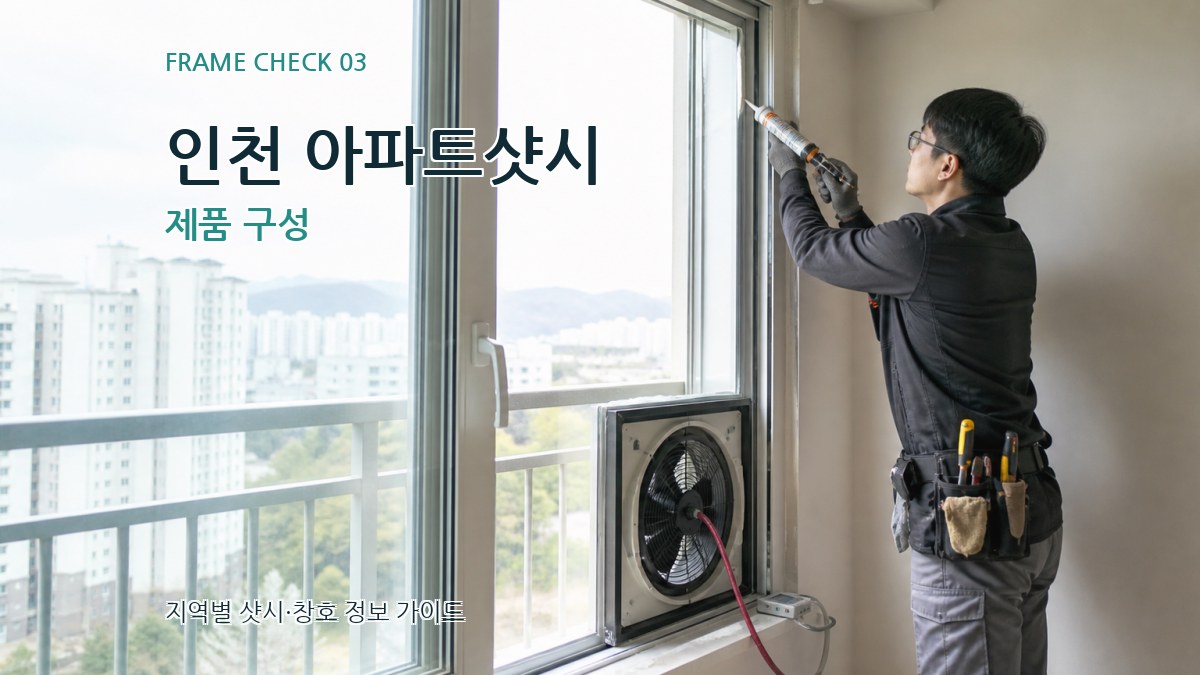 인천 아파트샷시 제품 구성