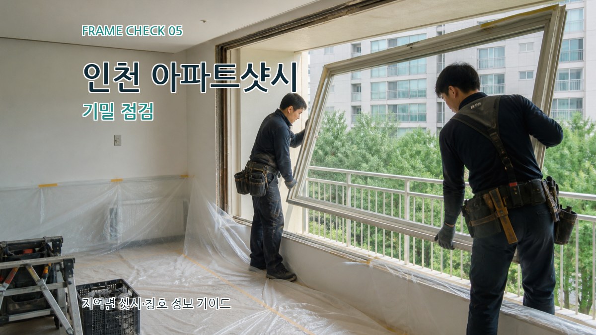인천 아파트샷시 기밀 점검