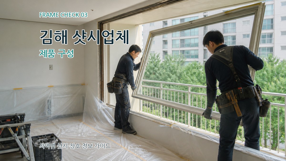 김해 샷시업체 제품 구성