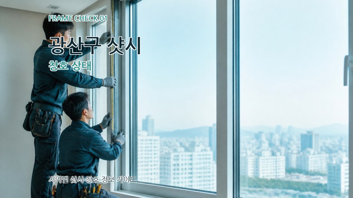 광산구 샷시 창호 상태