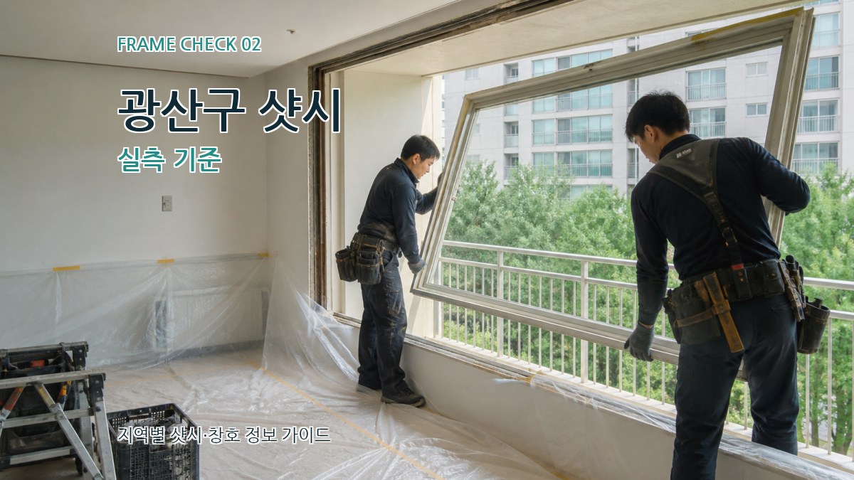광산구 샷시 실측 기준