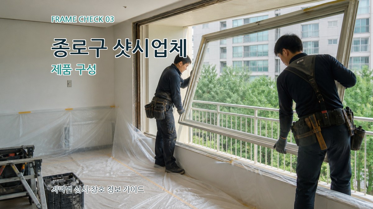 종로구 샷시업체 제품 구성