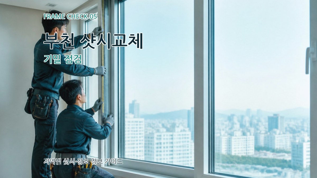 부천 샷시교체 기밀 점검