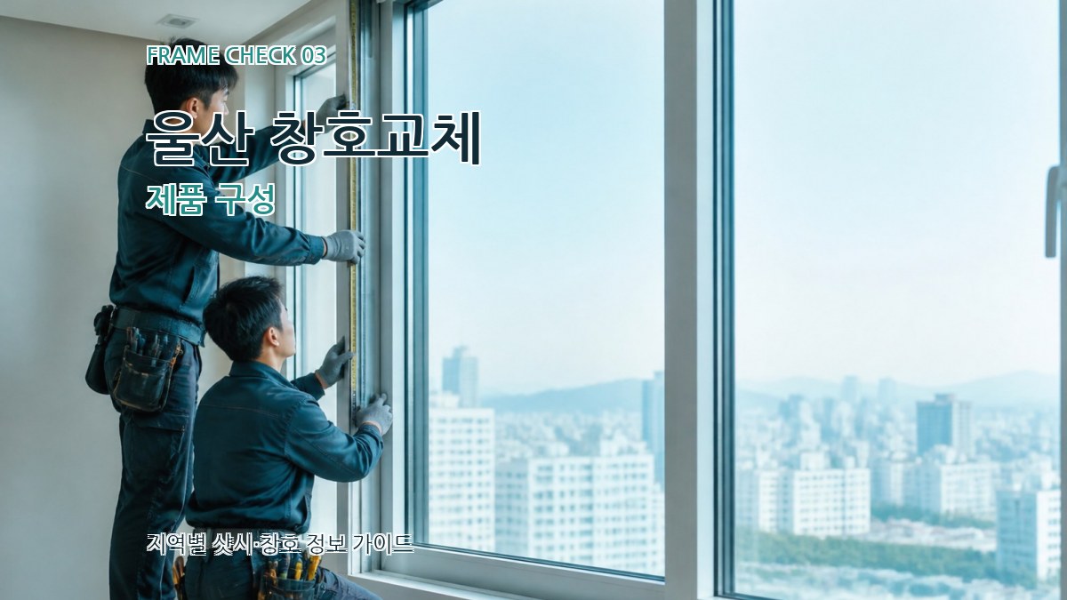울산 창호교체 제품 구성
