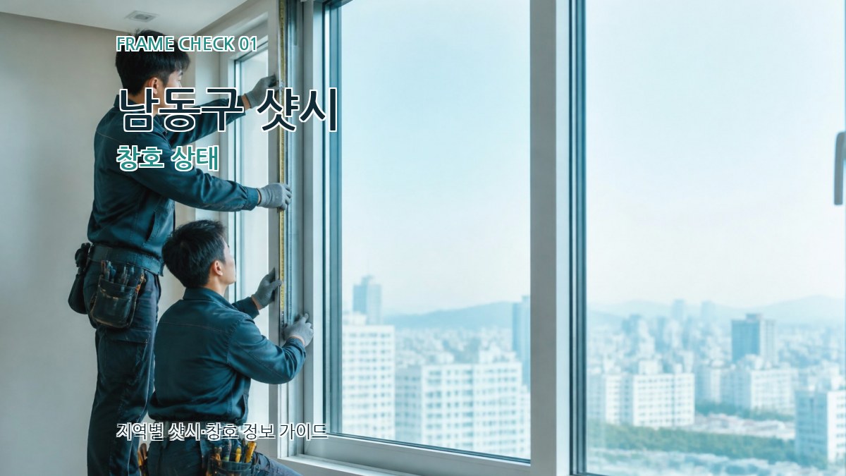 남동구 샷시 창호 상태