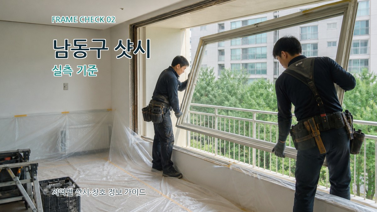 남동구 샷시 실측 기준
