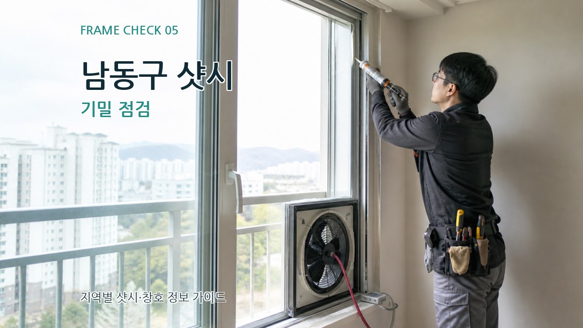 남동구 샷시 기밀 점검