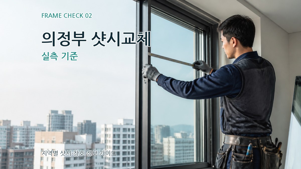 의정부 샷시교체 실측 기준