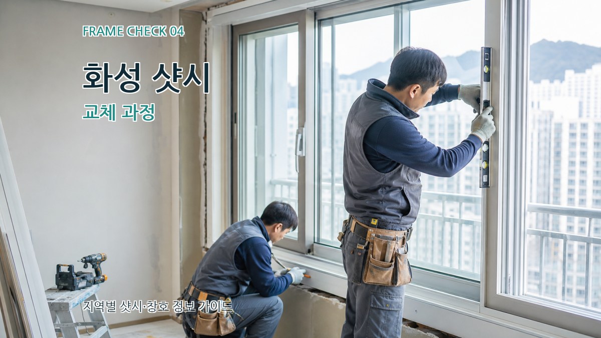 화성 샷시 교체 과정