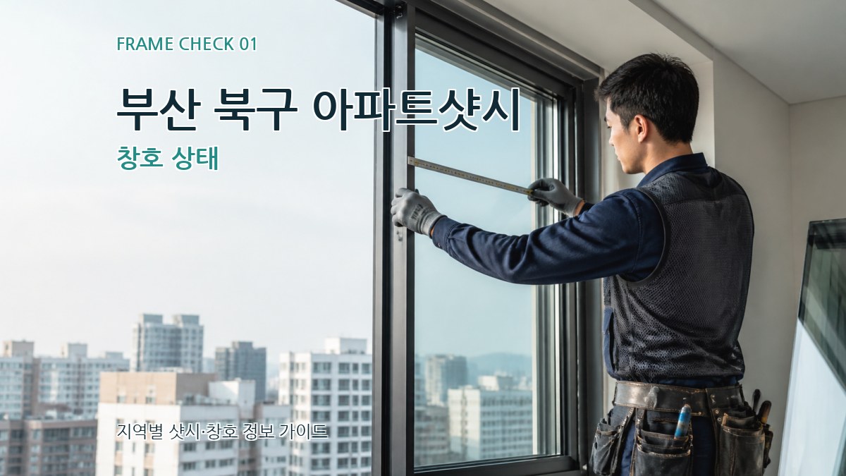 부산 북구 아파트샷시