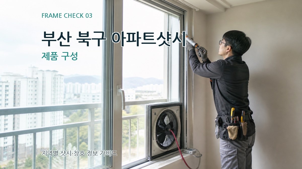 부산 북구 아파트샷시 제품 구성