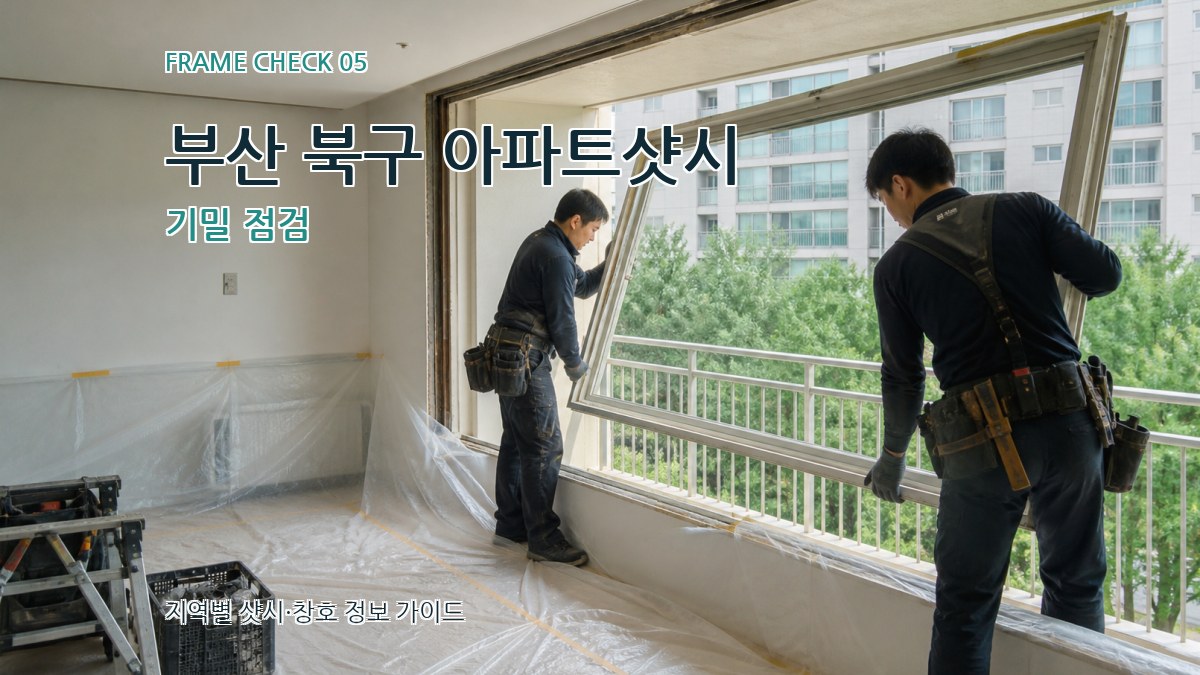 부산 북구 아파트샷시 기밀 점검