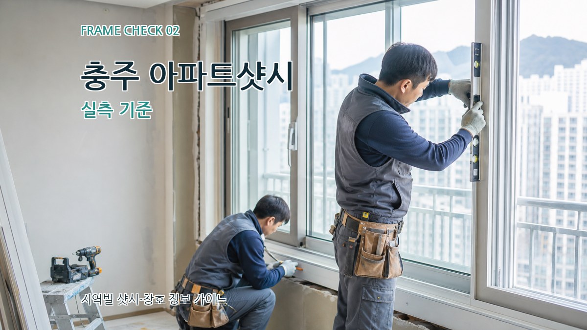 충주 아파트샷시 실측 기준