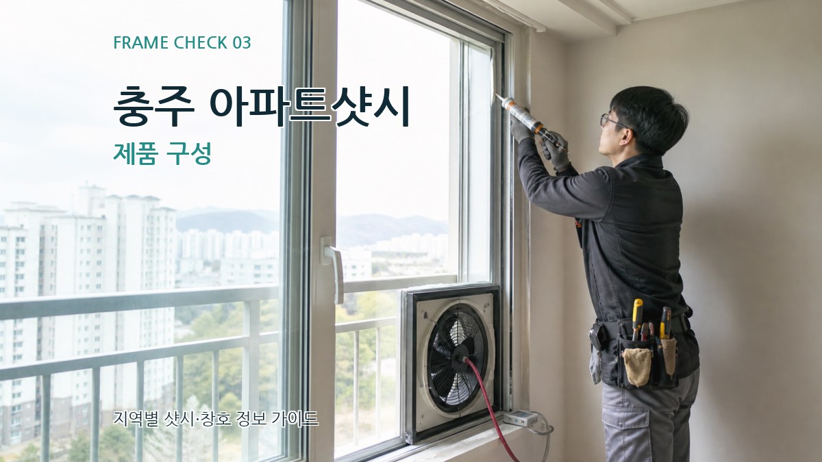 충주 아파트샷시 제품 구성