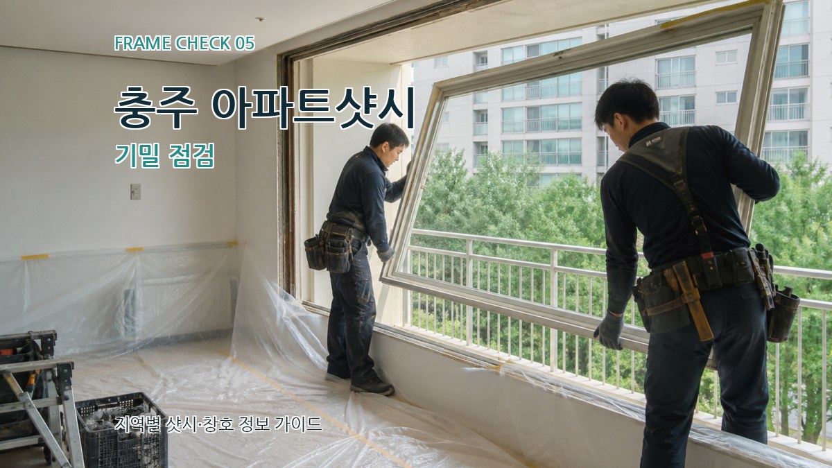 충주 아파트샷시 기밀 점검