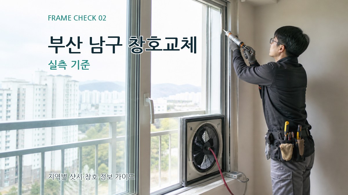 부산 남구 창호교체 실측 기준