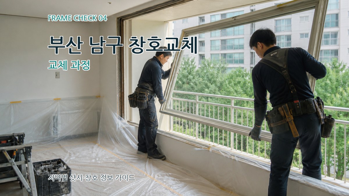 부산 남구 창호교체 교체 과정