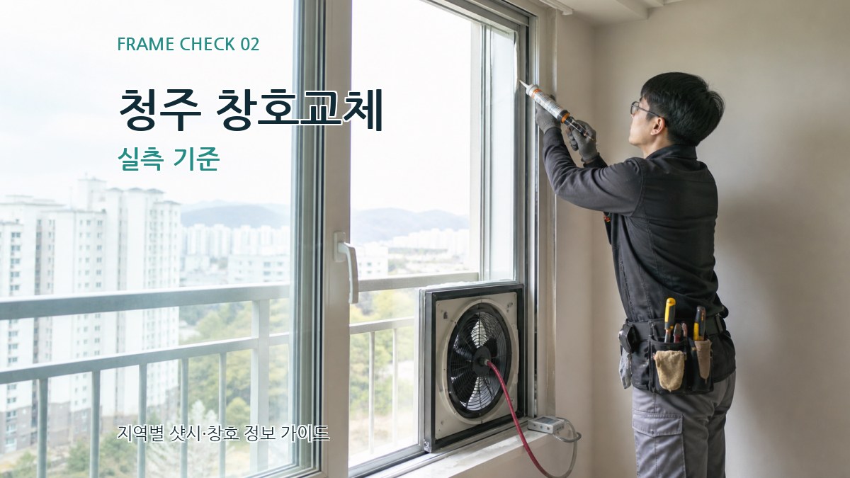청주 창호교체 실측 기준
