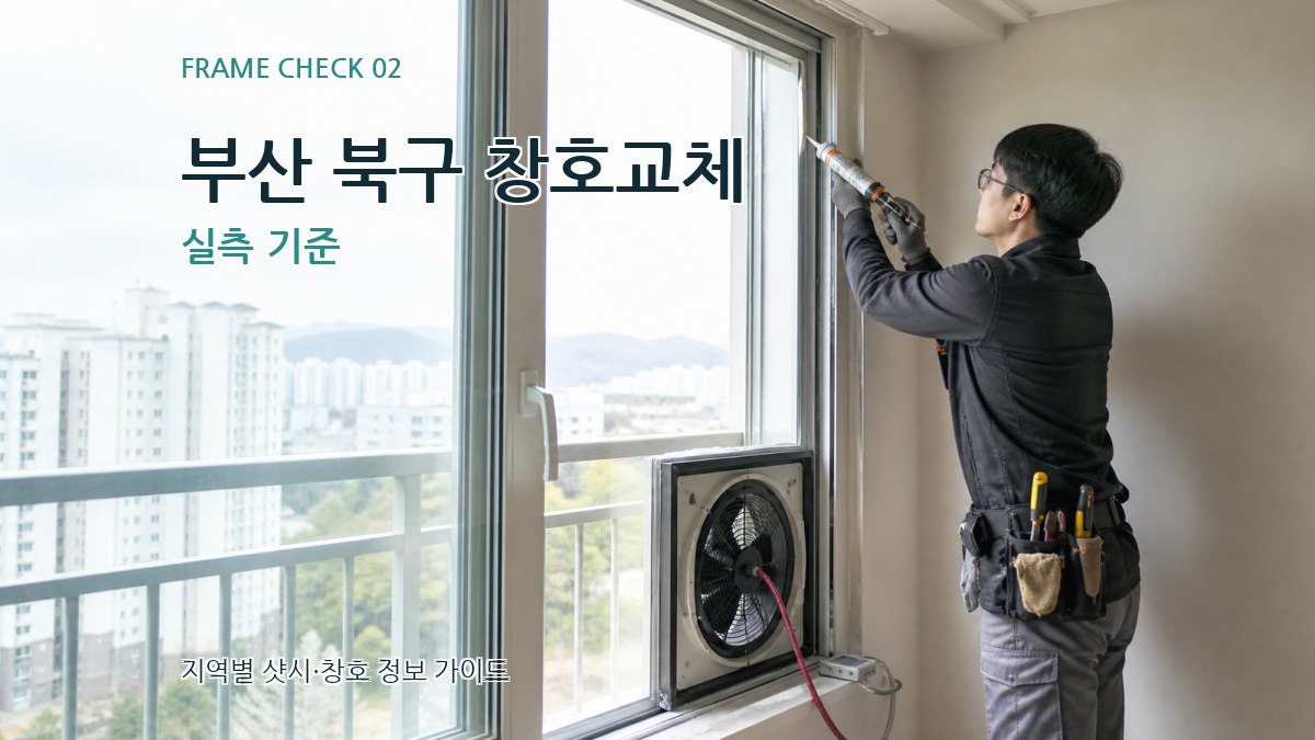 부산 북구 창호교체 실측 기준