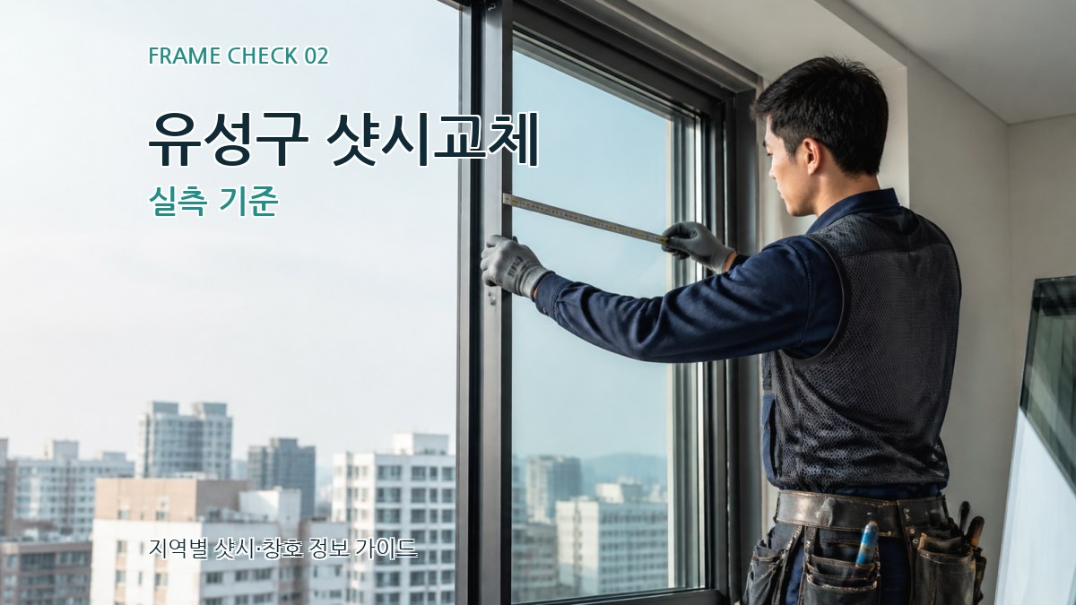 유성구 샷시교체 실측 기준