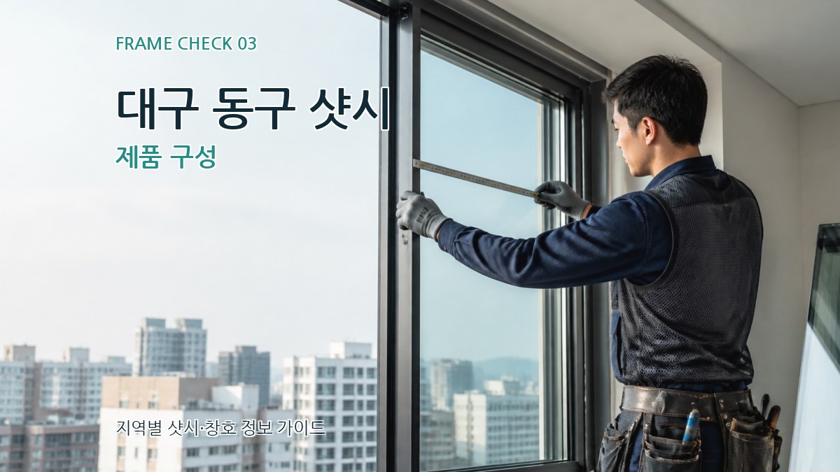 대구 동구 샷시 제품 구성