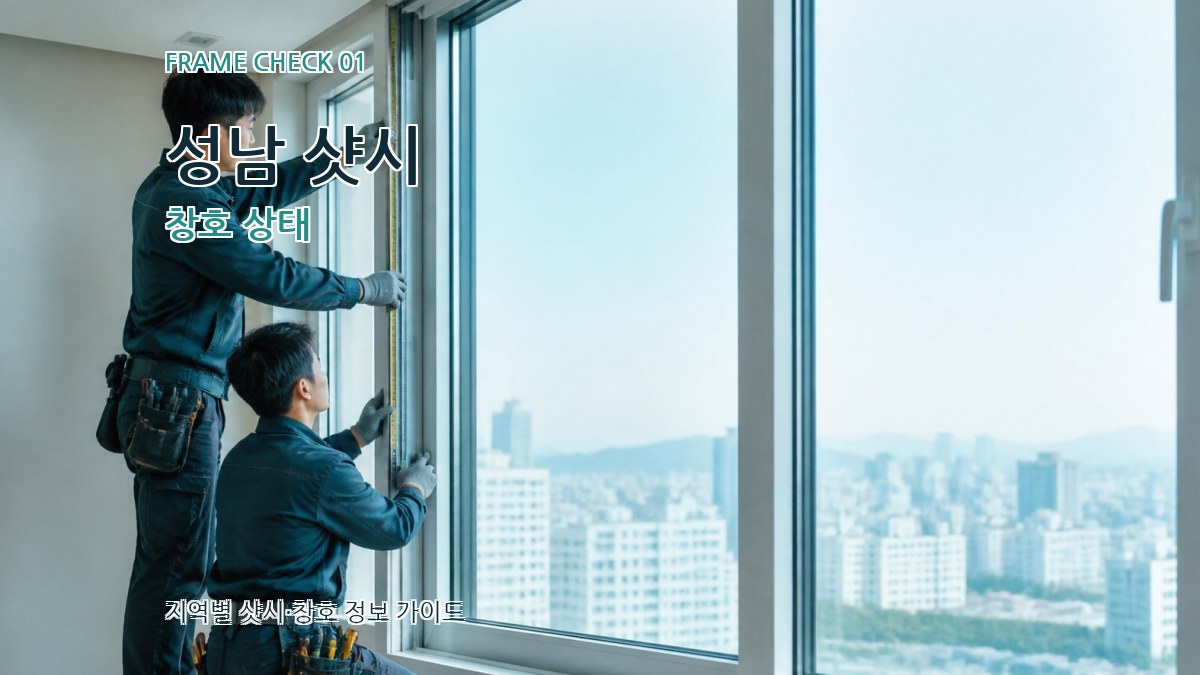 성남 샷시 창호 상태