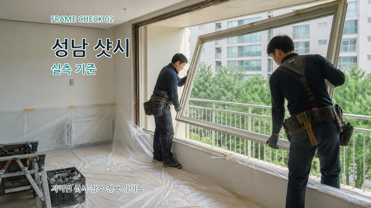 성남 샷시 실측 기준