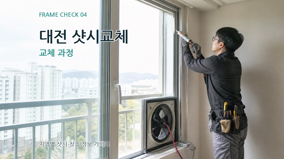 대전 샷시교체 교체 과정