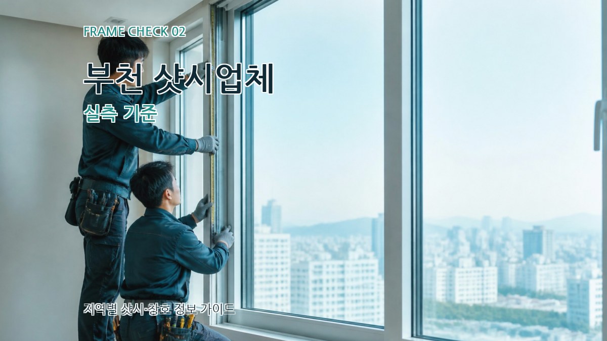 부천 샷시업체 실측 기준