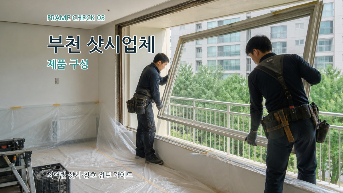 부천 샷시업체 제품 구성