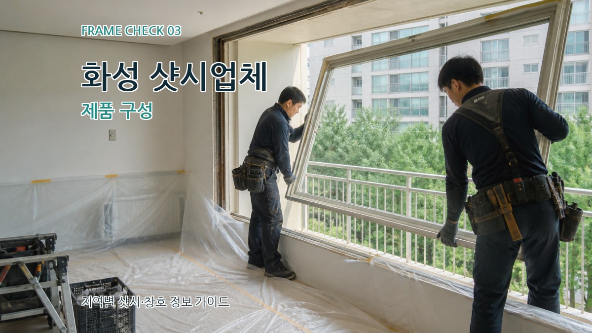 화성 샷시업체 제품 구성