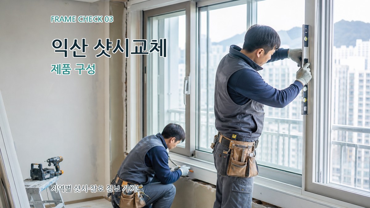 익산 샷시교체 제품 구성