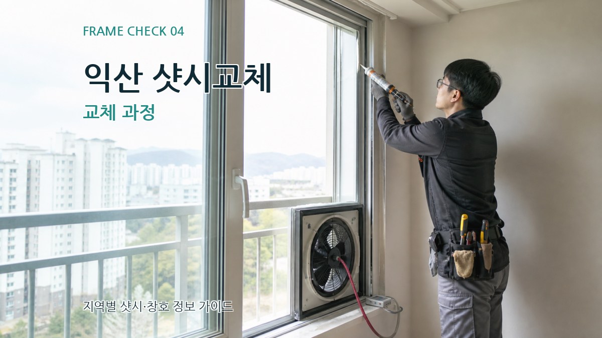 익산 샷시교체 교체 과정
