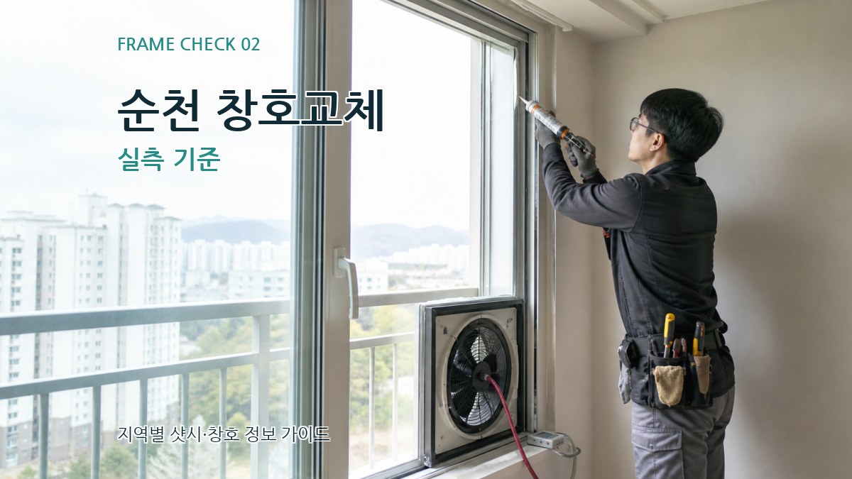 순천 창호교체 실측 기준