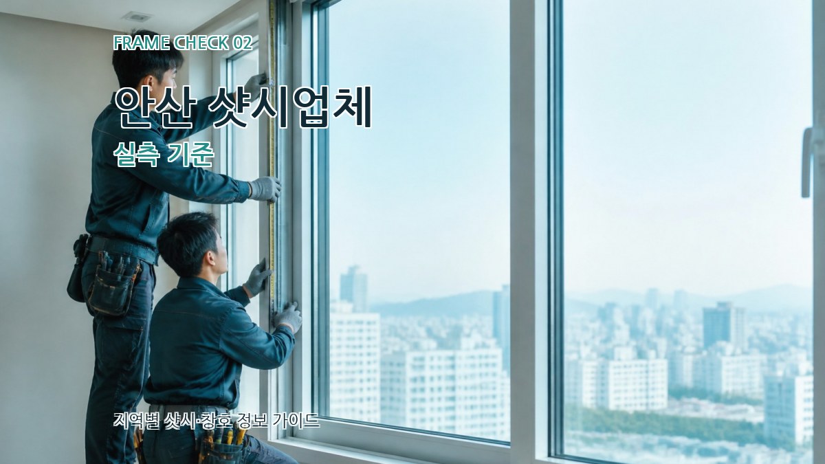 안산 샷시업체 실측 기준