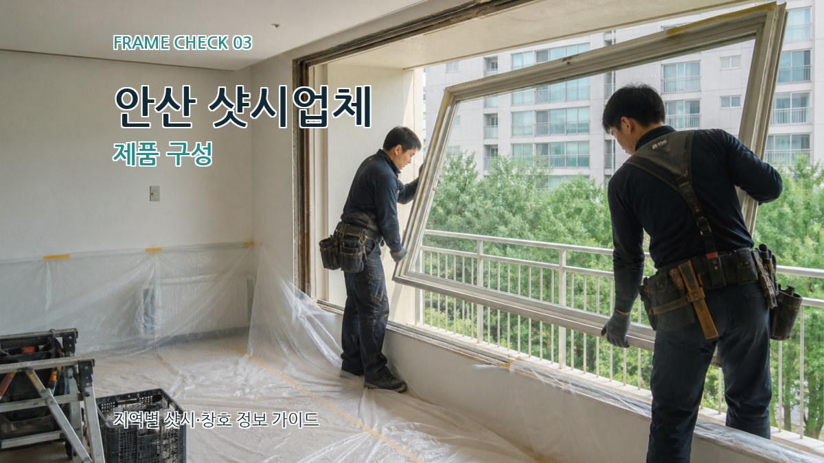 안산 샷시업체 제품 구성