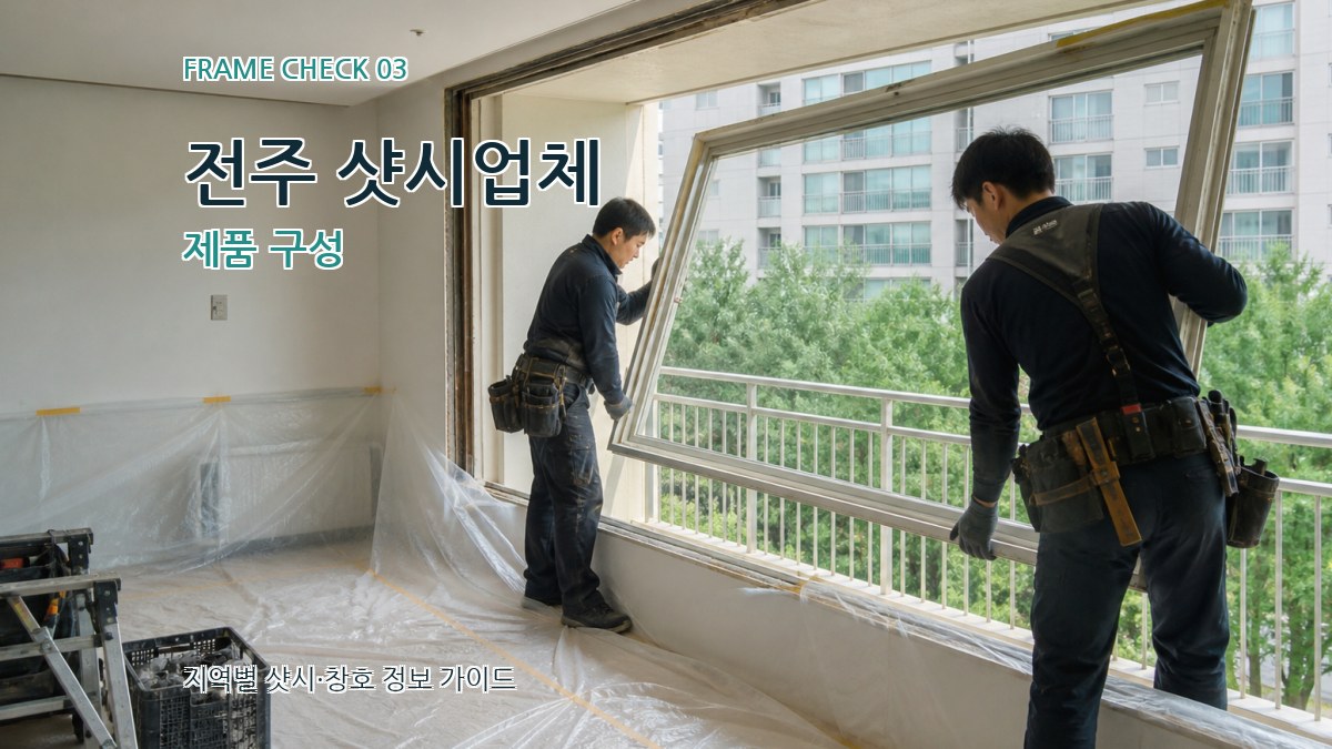 전주 샷시업체 제품 구성