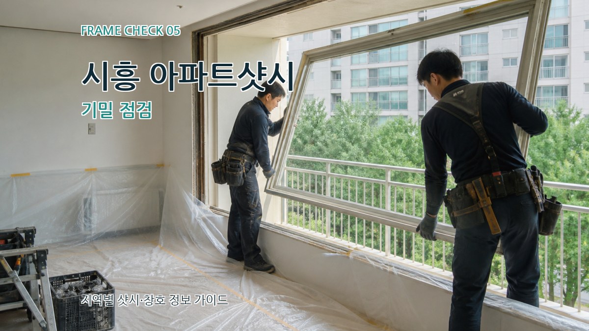 시흥 아파트샷시 기밀 점검