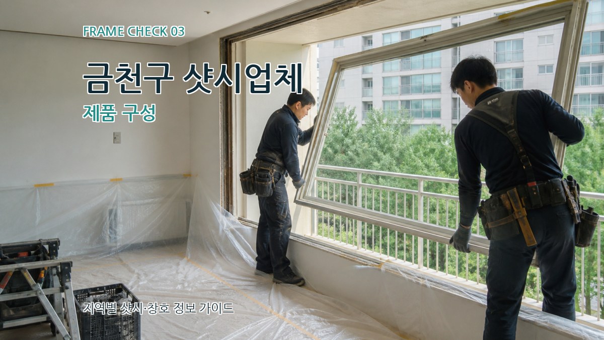 금천구 샷시업체 제품 구성