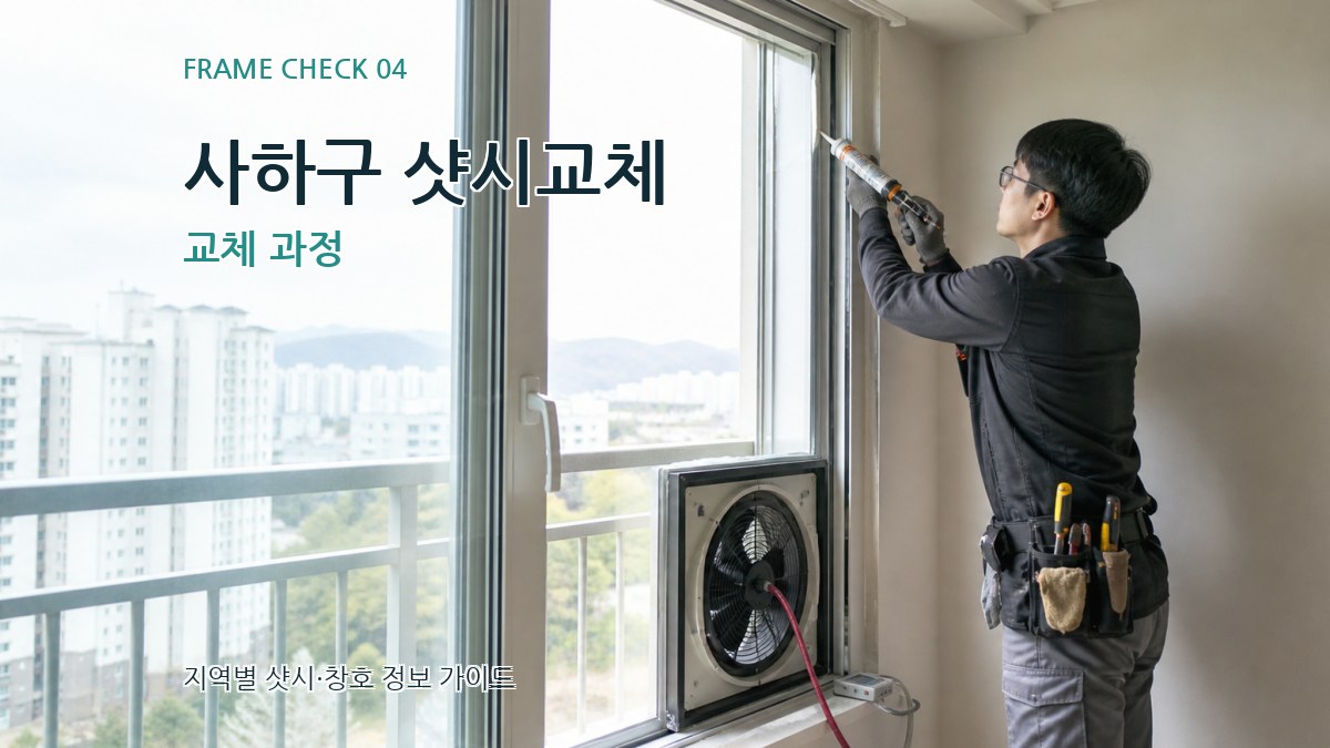 사하구 샷시교체 교체 과정