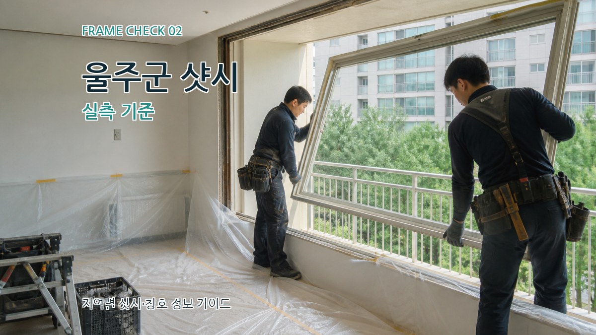 울주군 샷시 실측 기준