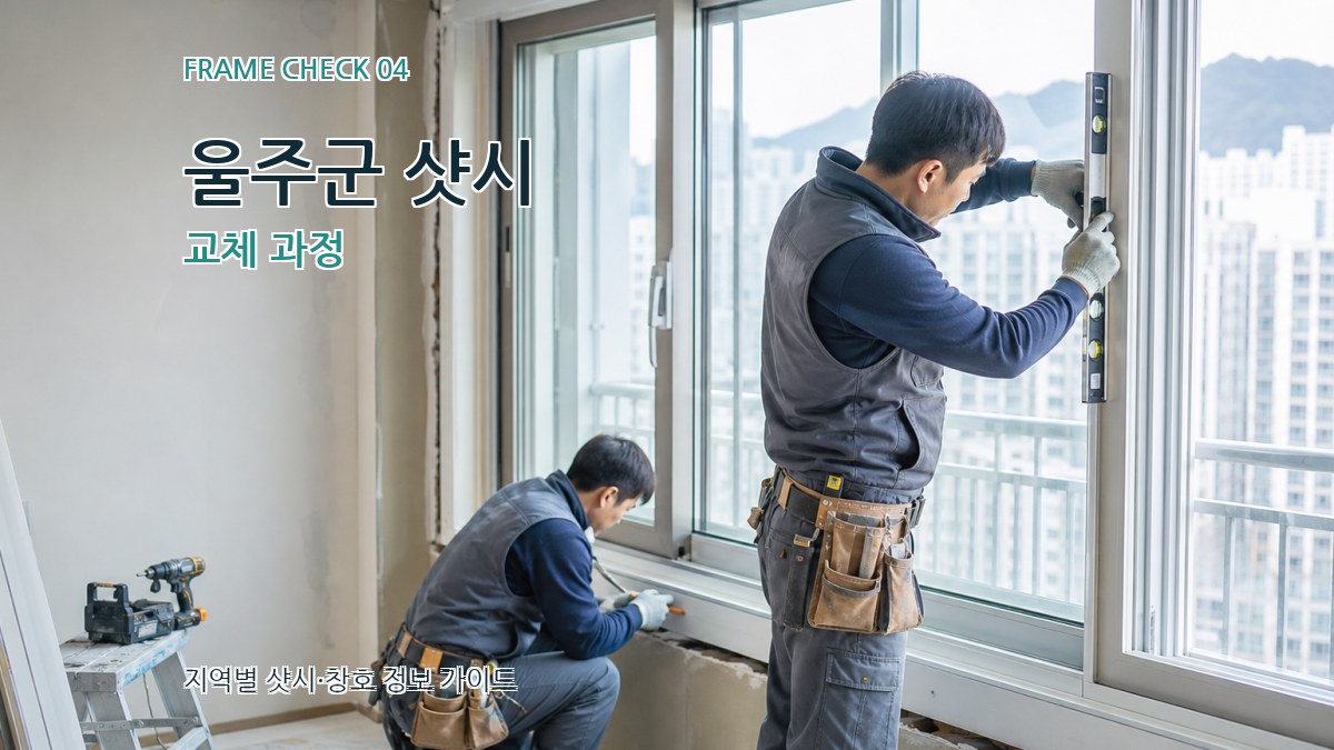 울주군 샷시 교체 과정