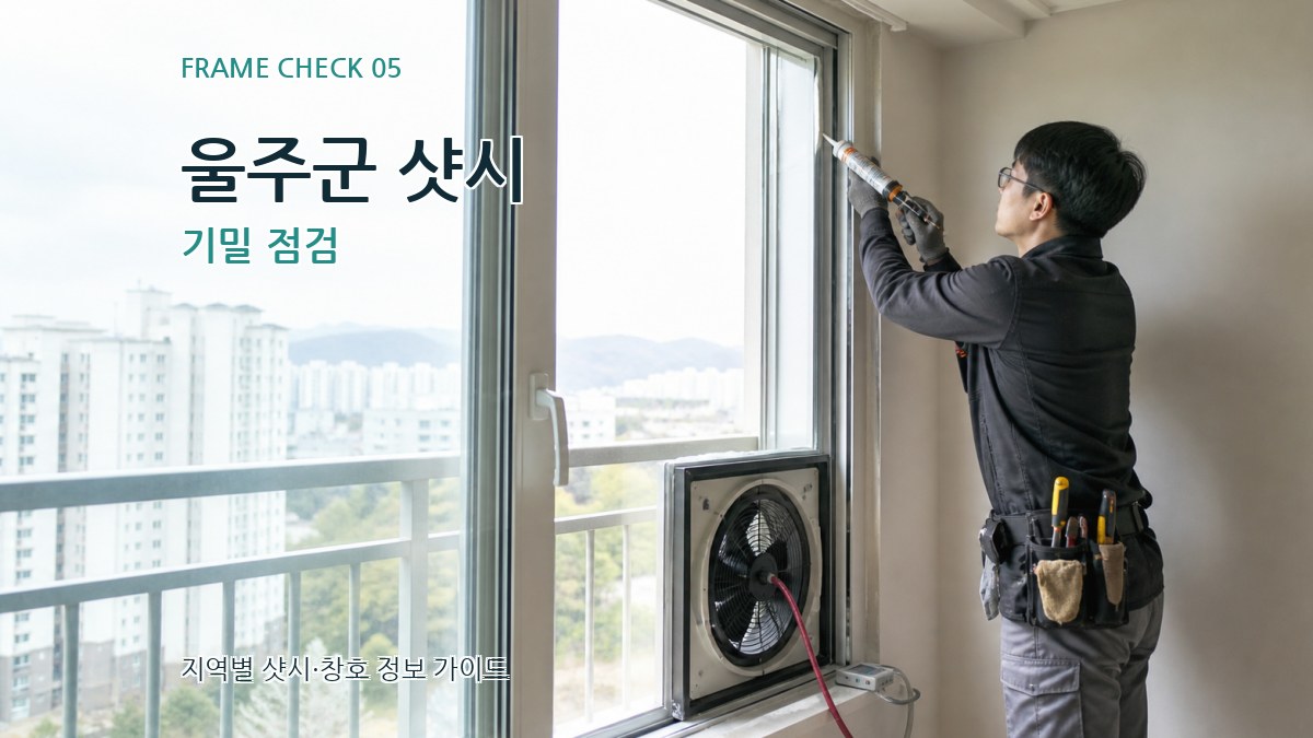 울주군 샷시 기밀 점검