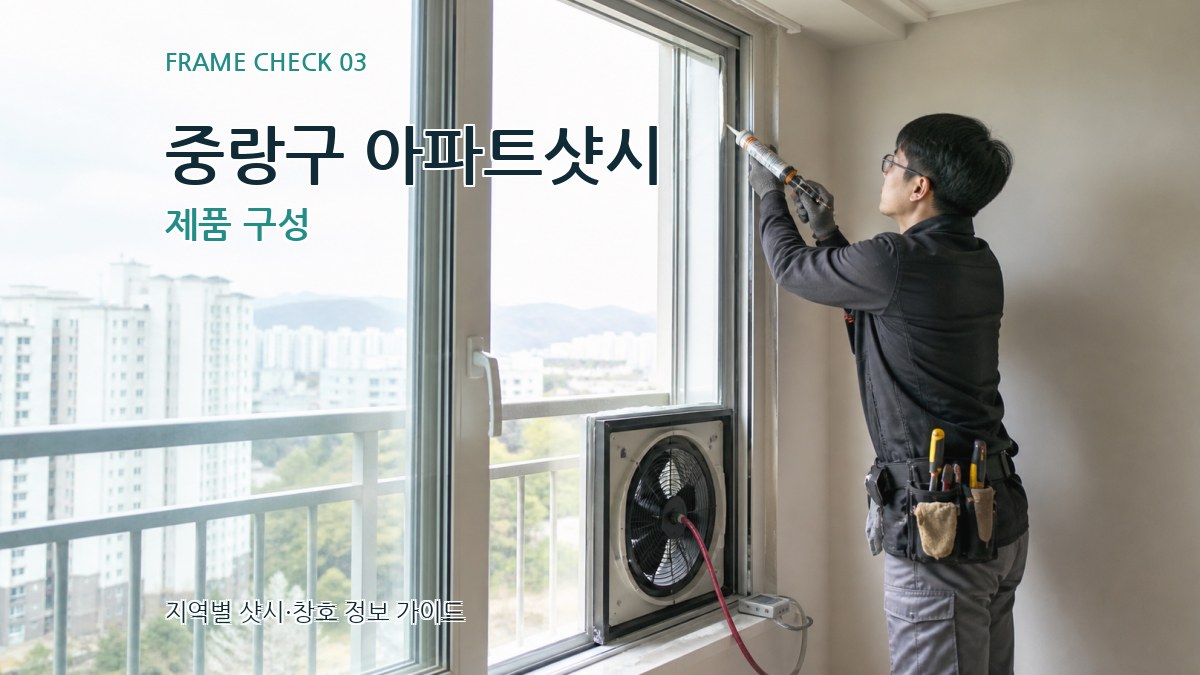 중랑구 아파트샷시 제품 구성