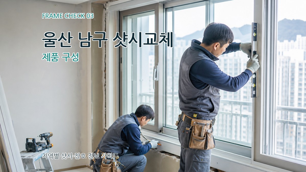 울산 남구 샷시교체 제품 구성